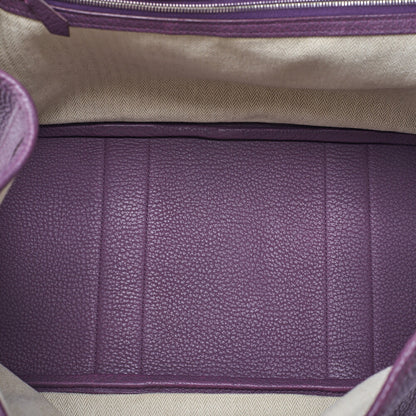 HERMES Garden Party PM Tote Bag Negonda Purple Silver-Tone Hardware, Pre-Owned