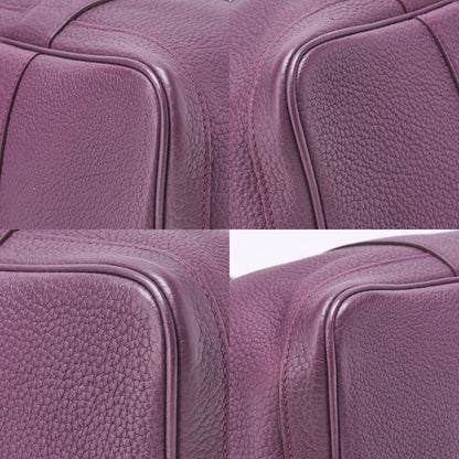 HERMES Garden Party PM Tote Bag Negonda Purple Silver-Tone Hardware, Pre-Owned