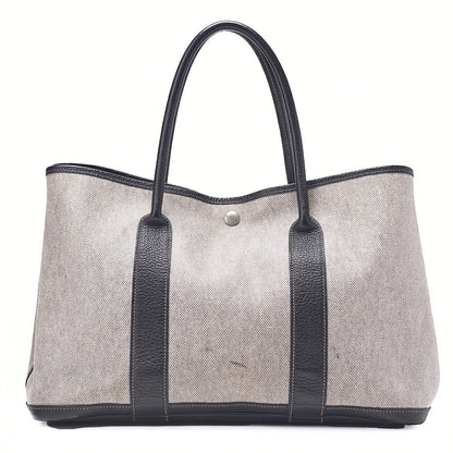HERMES Garden Party PM Tote Bag to Toy Ash (Coated) Gray Silver-Tone Hardware, Pre-Owned