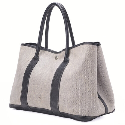 HERMES Garden Party PM Tote Bag to Toy Ash (Coated) Gray Silver-Tone Hardware, Pre-Owned