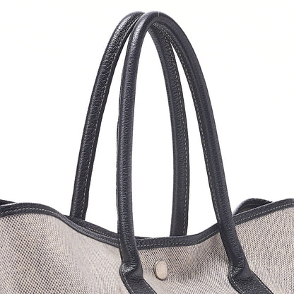 HERMES Garden Party PM Tote Bag to Toy Ash (Coated) Gray Silver-Tone Hardware, Pre-Owned