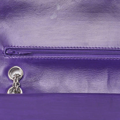 CHANEL Chain Shoulder Bag Matrasse 2.55 Lock Double Flap 2.55 Shoulder Lambskin Purple Silver-Tone Hardware, Pre-Owned