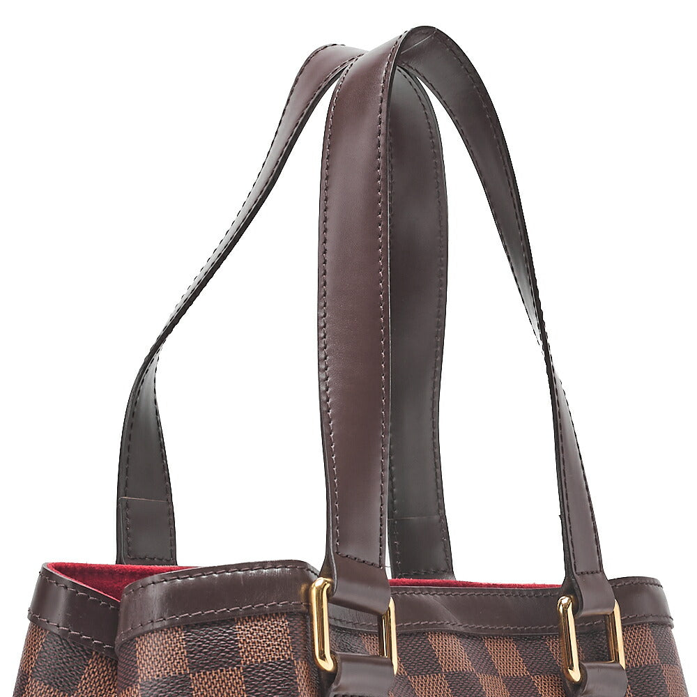 LOUIS VUITTON Louis Vuitton Damier Hampstead PM Tote Bag N51205 Brown Gold-Tone Hardware, Pre-Owned