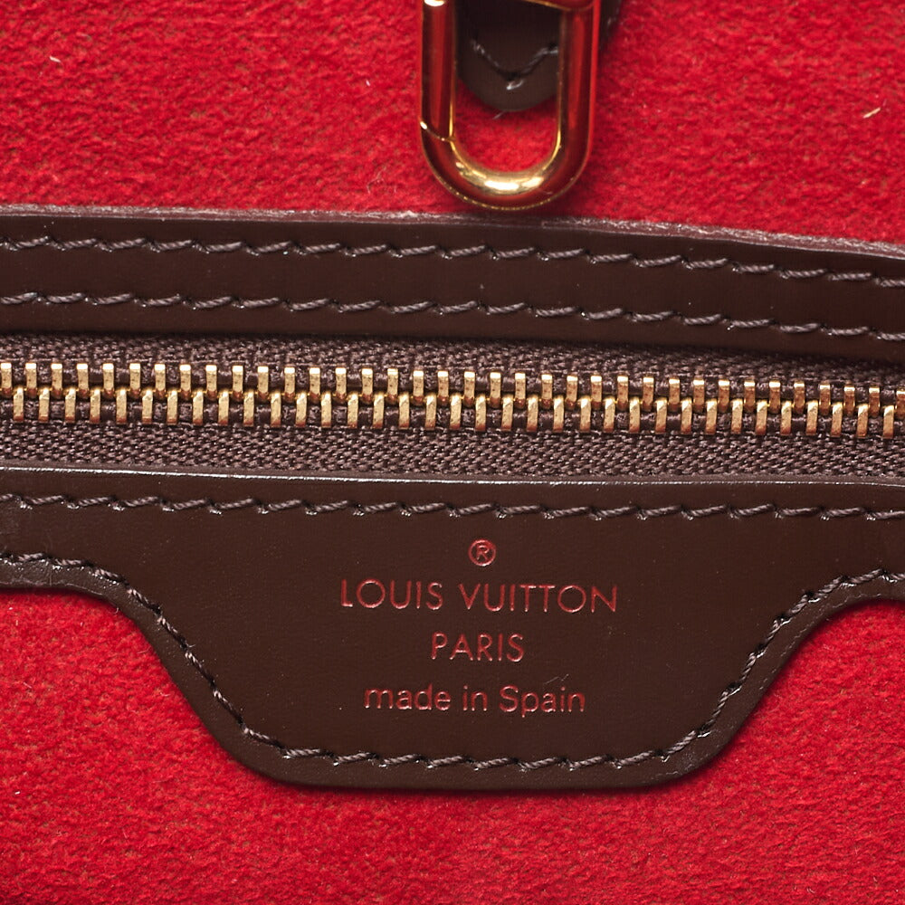 LOUIS VUITTON Louis Vuitton Damier Hampstead PM Tote Bag N51205 Brown Gold-Tone Hardware, Pre-Owned