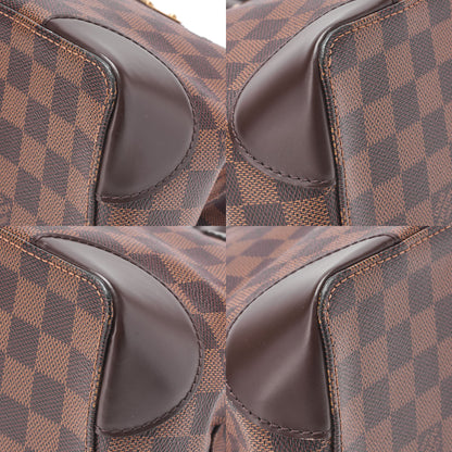 LOUIS VUITTON Louis Vuitton Damier Hampstead PM Tote Bag N51205 Brown Gold-Tone Hardware, Pre-Owned