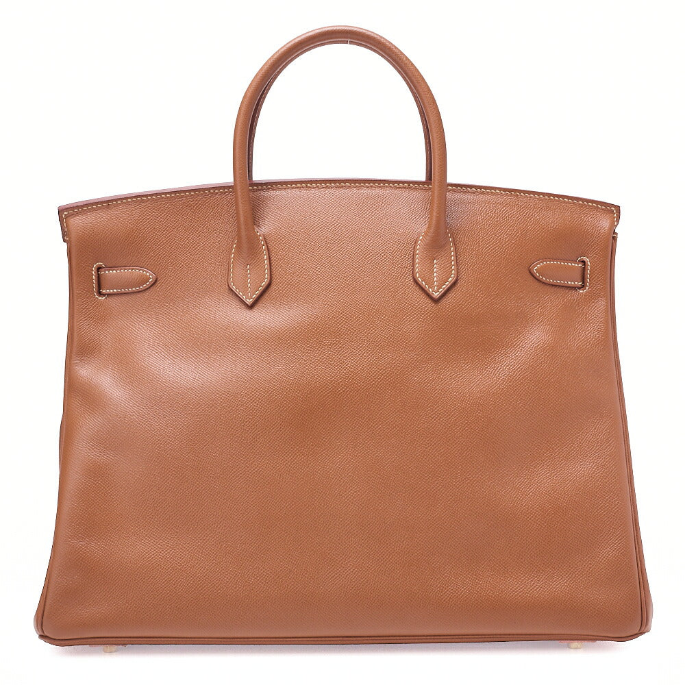 HERMES Birkin 40 Handbag Kushbel Gold-Tone Hardware, Pre-Owned