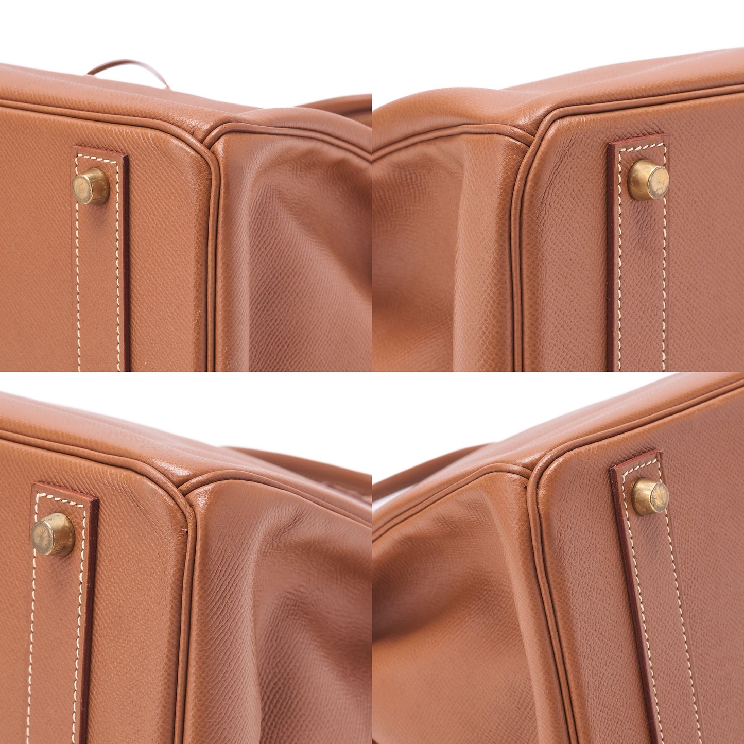HERMES Birkin 40 Handbag Kushbel Gold-Tone Hardware, Pre-Owned
