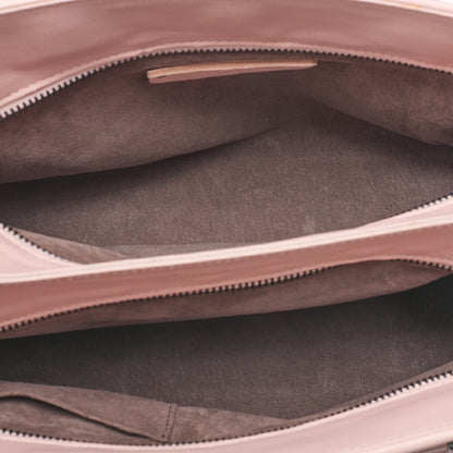 BOTTEGA VENETA ボッテガ ラムスキン イントレチャート 2WAYハンドバッグ ピンク ブラックトーン金具, 中古品