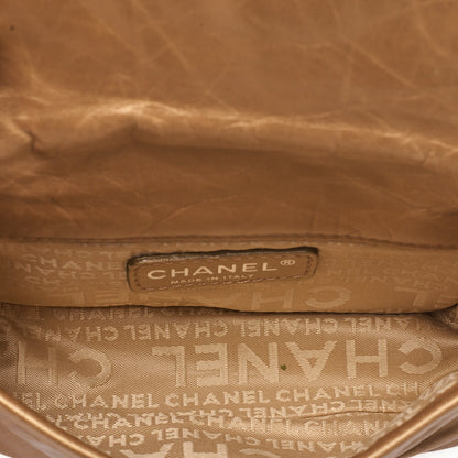 CHANEL ラムスキン ロゴ ベルト ウエストショルダー ゴールド シルバー金具, 中古
