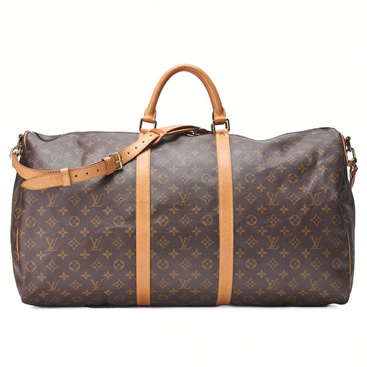 LOUIS VUITTON Monogram Keepol Handi?re 60 Boston Bag M41412 Brown Gold-Tone Hardware, Pre-Owned