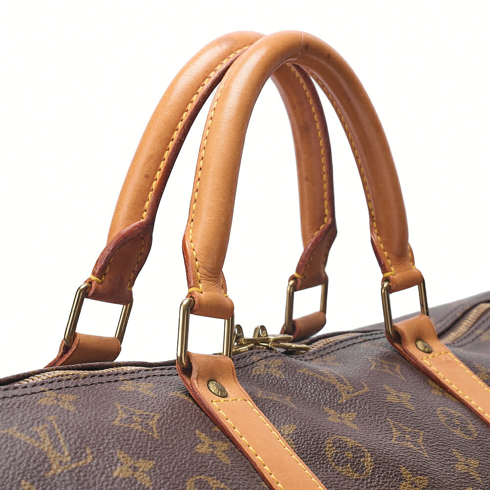 LOUIS VUITTON モノグラム キーポル・バンドリエール 60 ボストンバッグ M41412 ブラウン ゴールド金具、中古品