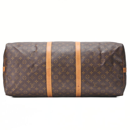 LOUIS VUITTON モノグラム キーポル・バンドリエール 60 ボストンバッグ M41412 ブラウン ゴールド金具、中古品