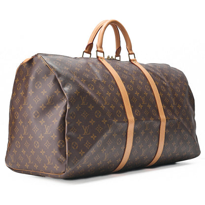 LOUIS VUITTON モノグラム キーポル・バンドリエール 60 ボストンバッグ M41412 ブラウン ゴールド金具、中古品