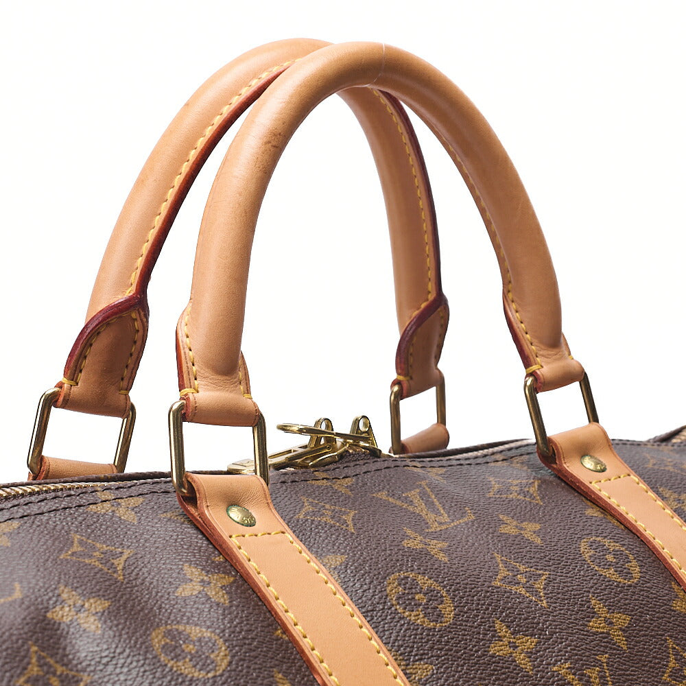 LOUIS VUITTON モノグラム キーポル・バンドリエール 60 ボストンバッグ M41412 ブラウン ゴールド金具、中古品