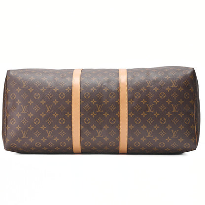 LOUIS VUITTON モノグラム キーポル・バンドリエール 60 ボストンバッグ M41412 ブラウン ゴールド金具、中古品