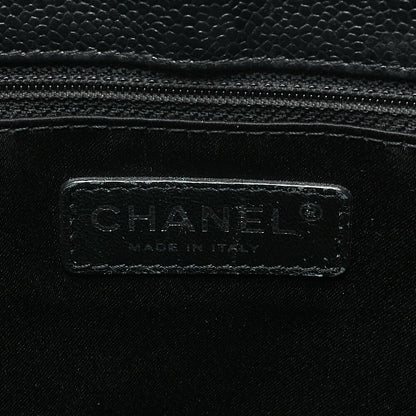 シャネル ショルダーバッグ トートバッグ マトラッセ GST チェーン トート キャビアスキン 黒 シルバー金具 中古品