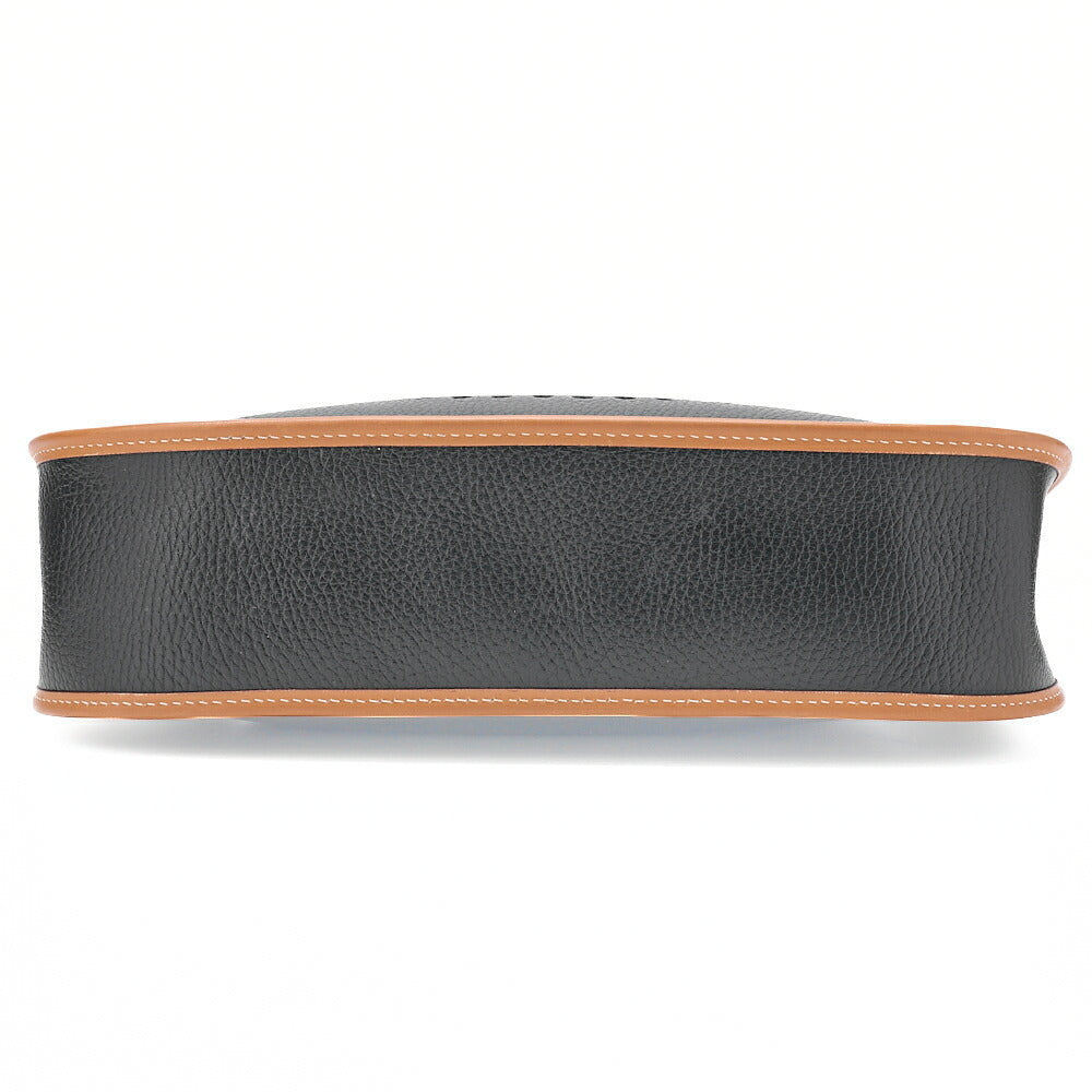 HERMES Evelyn 1GM Ardennes X Leather Shoulder Black X Gold Gold-Tone Hardware, Pre-Owned