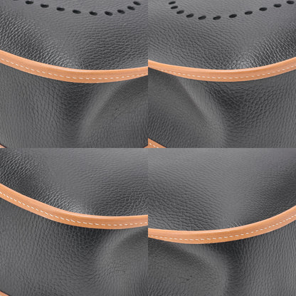 HERMES Evelyn 1GM Ardennes X Leather Shoulder Black X Gold Gold-Tone Hardware, Pre-Owned