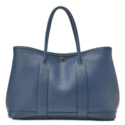 HERMES ガーデンパーティTPM トートバッグ ネゴンダ ブロードガリス シルバー金具 中古