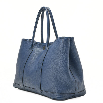 HERMES ガーデンパーティTPM トートバッグ ネゴンダ ブロードガリス シルバー金具 中古