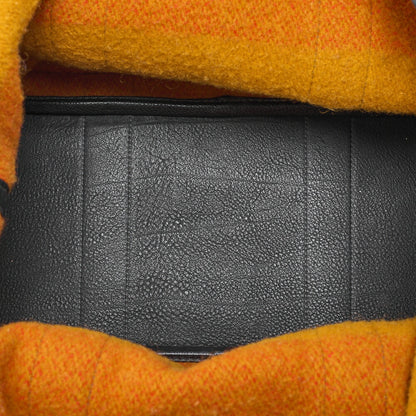 HERMES ガーデンパーティPM ウール トートバッグ ロカバール シルバー金具 中古