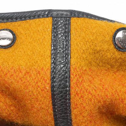 HERMES ガーデンパーティPM ウール トートバッグ ロカバール シルバー金具 中古