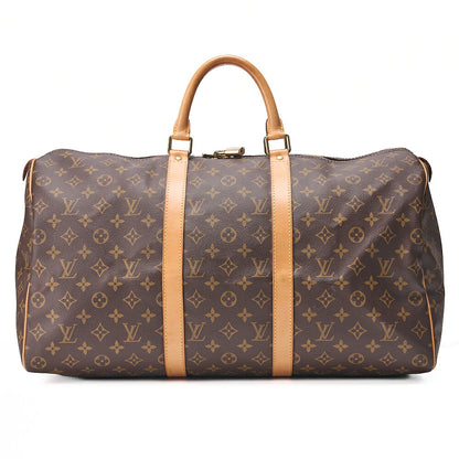 ルイヴィトン LOUIS VUITTON モノグラム キーポル50 ボストンバッグ M41428 ブラウン ゴールド金具 中古