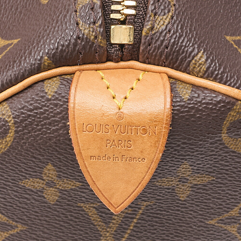 ルイヴィトン LOUIS VUITTON モノグラム キーポル50 ボストンバッグ M41428 ブラウン ゴールド金具 中古