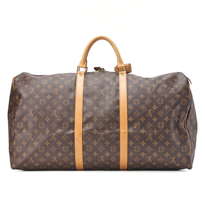 LOUIS VUITTON ルイヴィトン モノグラム キーポル60 ボストンバッグ M41422 ブラウン ゴールド金具 中古品