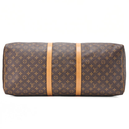 LOUIS VUITTON ルイヴィトン モノグラム キーポル60 ボストンバッグ M41422 ブラウン ゴールド金具 中古品