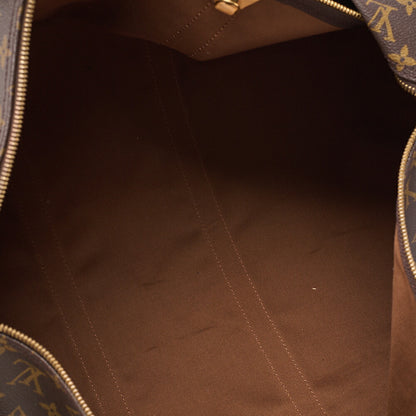 LOUIS VUITTON ルイヴィトン モノグラム キーポル60 ボストンバッグ M41422 ブラウン ゴールド金具 中古品