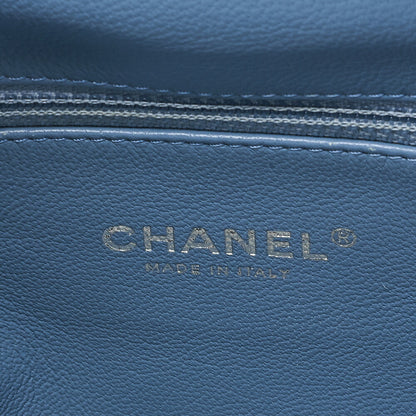 CHANEL Sequin Cocomark Chain Backpack Blue Multicolor Silver-Tone Hardware, Pre-Owned
