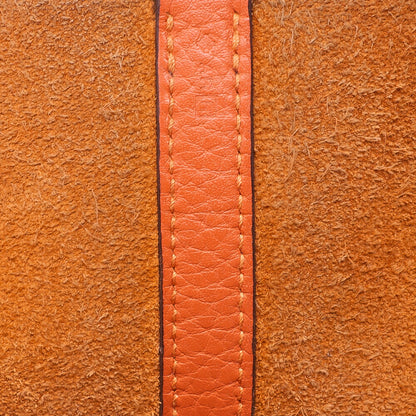 HERMES ピコタンロック MM ハンドバッグ トリヨンクレマンス オランジュポピー シルバー金具 中古品
