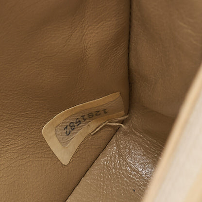 CHANEL マトラッセ シングル フラップ チェーンショルダー ベージュ×ブラック ゴールド金具 中古品
