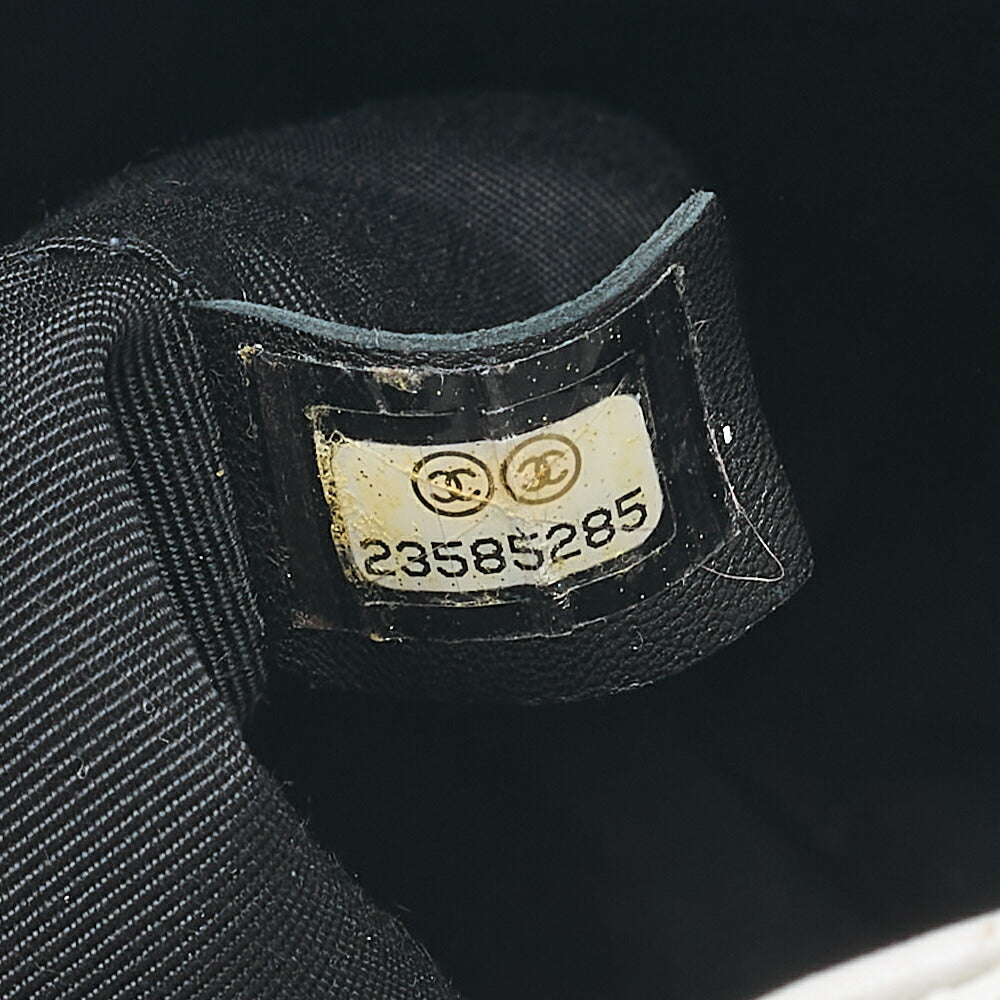 CHANEL Shoulder Bag 2way Matelasse Drawstring Type with Coco Charm Shoulder Bag Lambskin Black x Bicolor Silver-Tone Hardware, Pre-Owned