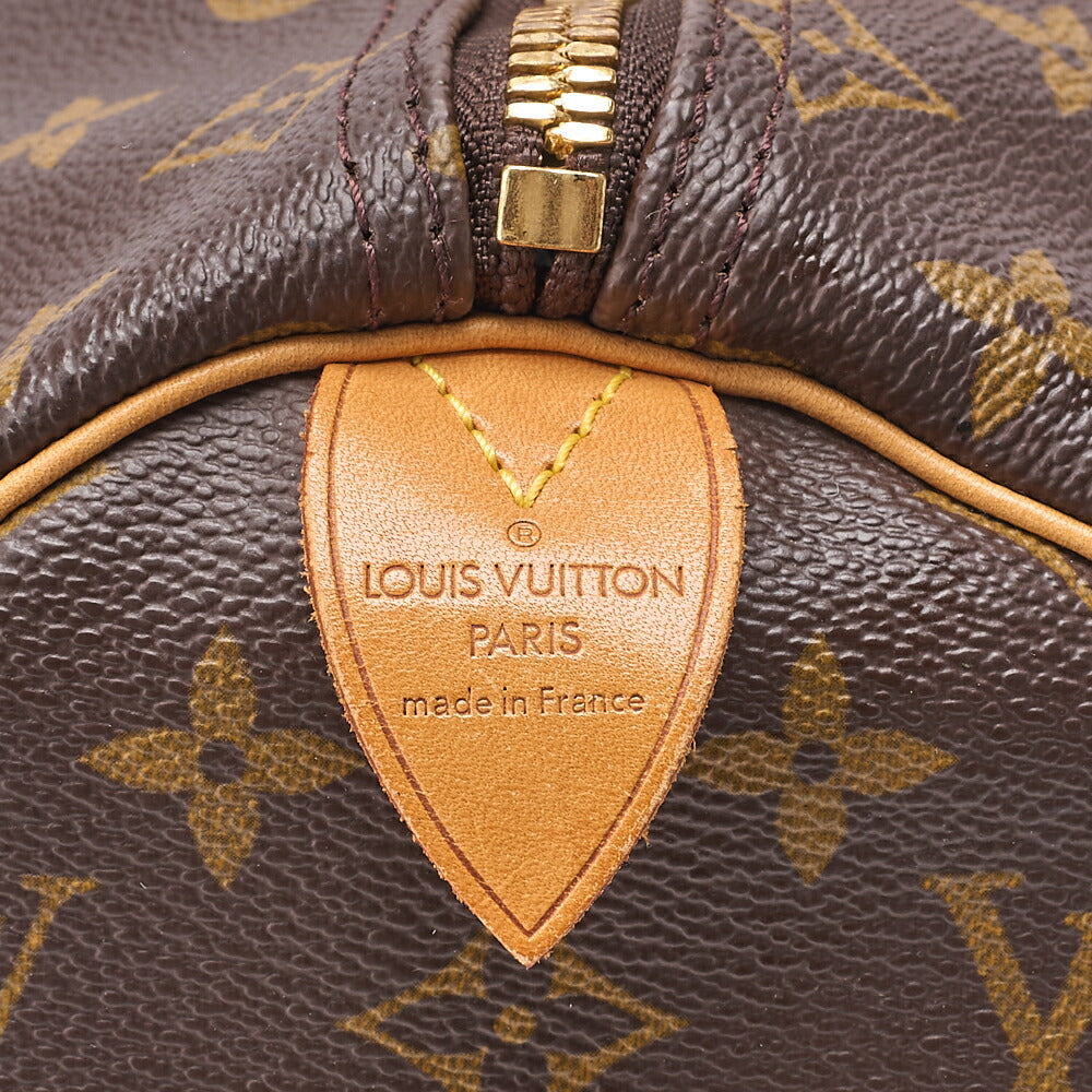 LOUIS VUITTON ルイヴィトン モノグラム キーポル45 ボストンバッグ M41428 ブラウン ゴールド金具 中古