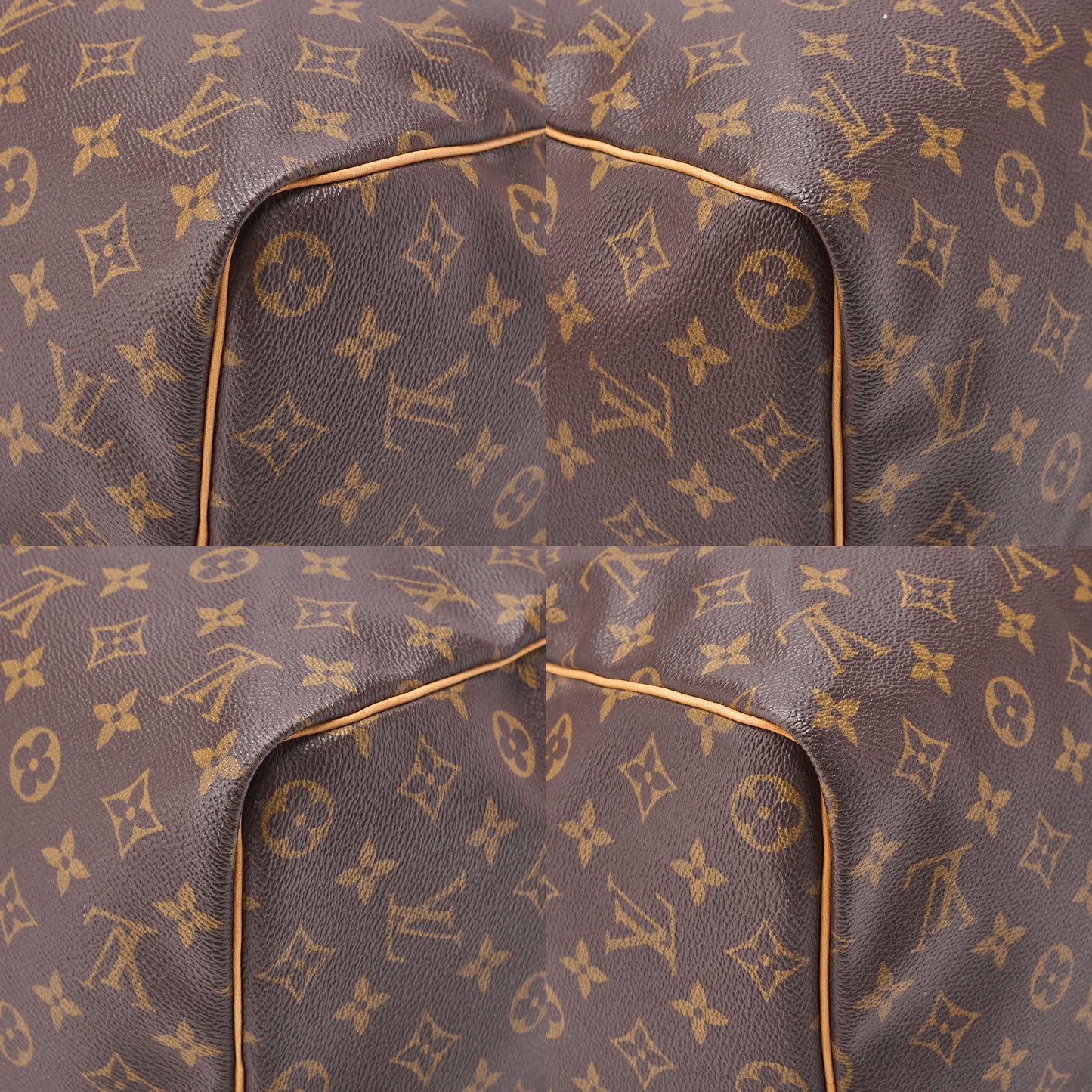 LOUIS VUITTON ルイヴィトン モノグラム キーポル45 ボストンバッグ M41428 ブラウン ゴールド金具 中古