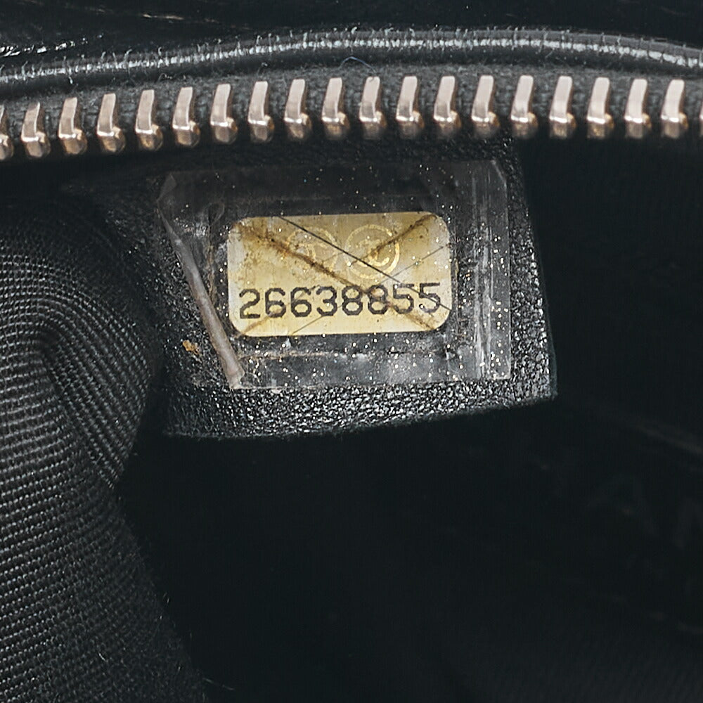 CHANEL チェーンショルダーバッグ マトラッセ ガブリエル ドゥ ヴィンテージカーフ 黒 x 金 シルバー x ゴールド金具 中古