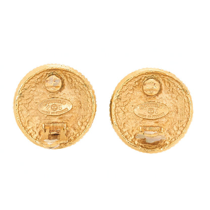 シャネル ココマーク フェイクパール イヤリング 26 GP ゴールド ゴールドプレート金具、中古品