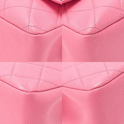 CHANEL Caviar Skin Mini Matelasse 18 Push Lock Pink Chain Shoulder Pink Pink-Tone Hardware, Pre-Owned