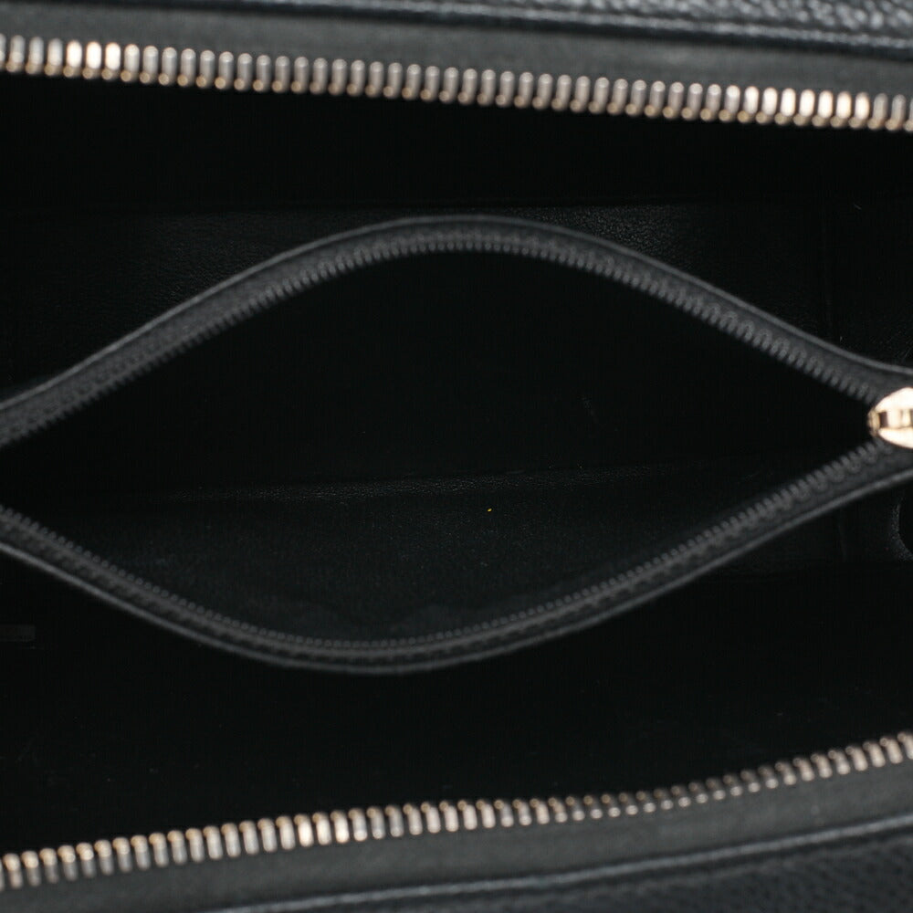 CHANEL Shoulder Bag Coco Mark CC Filigree 2WAY Chain Shoulder Caviar Skin Black Gold-Tone Hardware, Pre-Owned