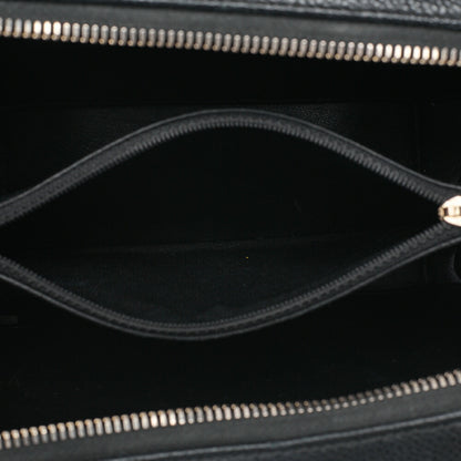 CHANEL Shoulder Bag Coco Mark CC Filigree 2WAY Chain Shoulder Caviar Skin Black Gold-Tone Hardware, Pre-Owned