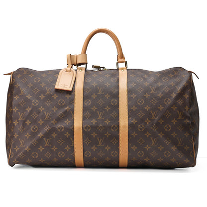 LOUIS VUITTON ルイヴィトン モノグラム キーポル55 ボストンバッグ M41414 ブラウン ゴールド金具 中古