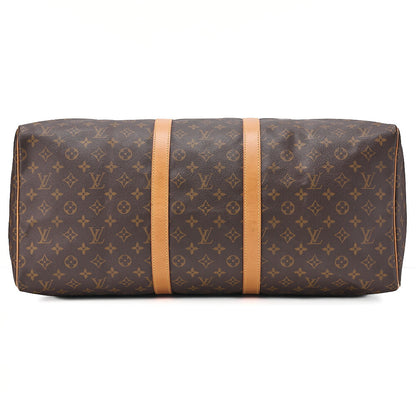 LOUIS VUITTON ルイヴィトン モノグラム キーポル55 ボストンバッグ M41414 ブラウン ゴールド金具 中古