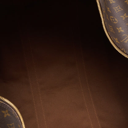 LOUIS VUITTON ルイヴィトン モノグラム キーポル55 ボストンバッグ M41414 ブラウン ゴールド金具 中古