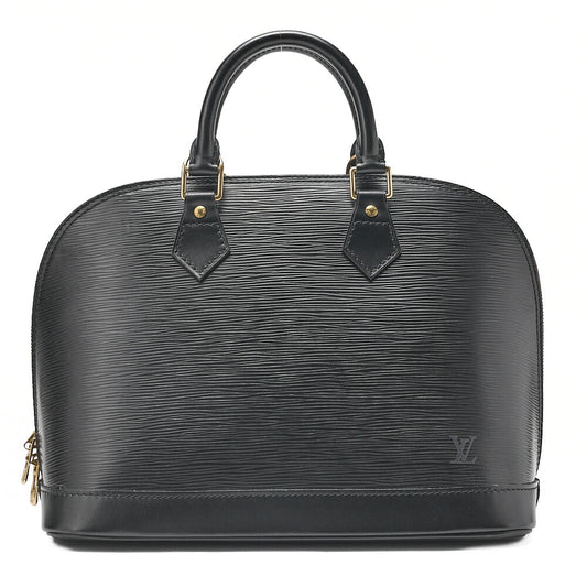 LOUIS VUITTON Louis Vuitton Epi Alma PM Handbag M52142 Noir Gold-Tone Hardware, Pre-Owned