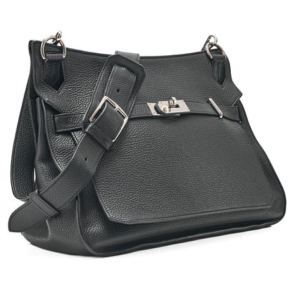 HERMES ジプシー34 トリヨンクレマンス ショルダーバッグ ブラック シルバー金具 中古