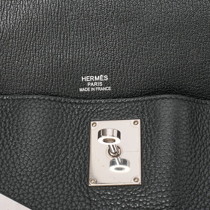 HERMES ジプシー34 トリヨンクレマンス ショルダーバッグ ブラック シルバー金具 中古