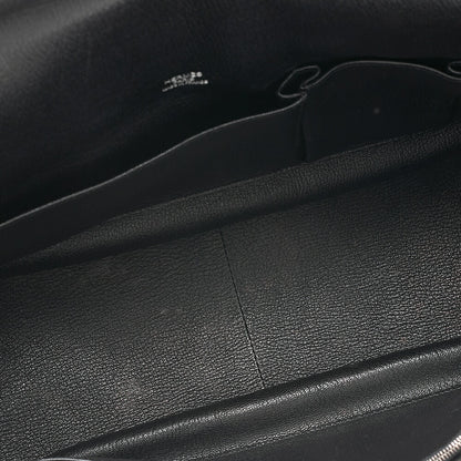 HERMES ジプシー34 トリヨンクレマンス ショルダーバッグ ブラック シルバー金具 中古