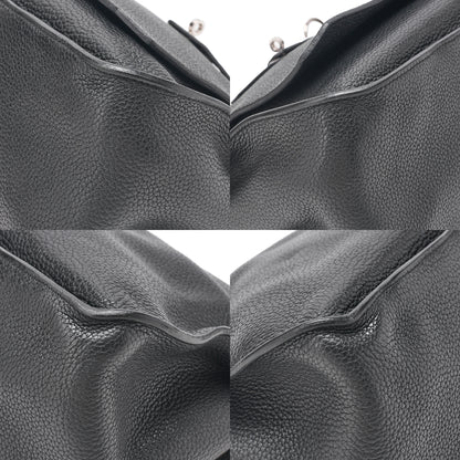 HERMES ジプシー34 トリヨンクレマンス ショルダーバッグ ブラック シルバー金具 中古